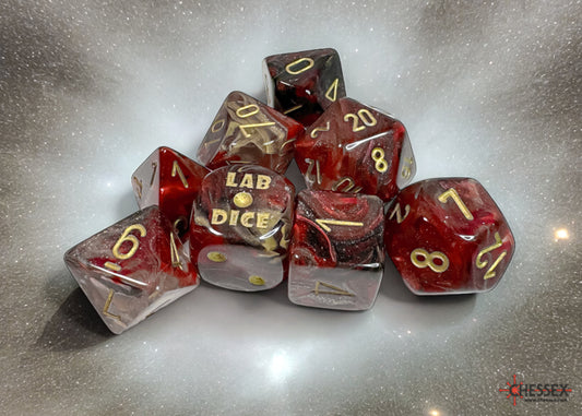 Chessex: Borealis Cosmos/Gold Polyhedral 7-Die Set