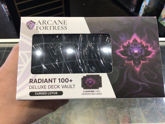 Arcane Fortress: Radiant 100+ Deluxe Deck Box - Cursed Lotus