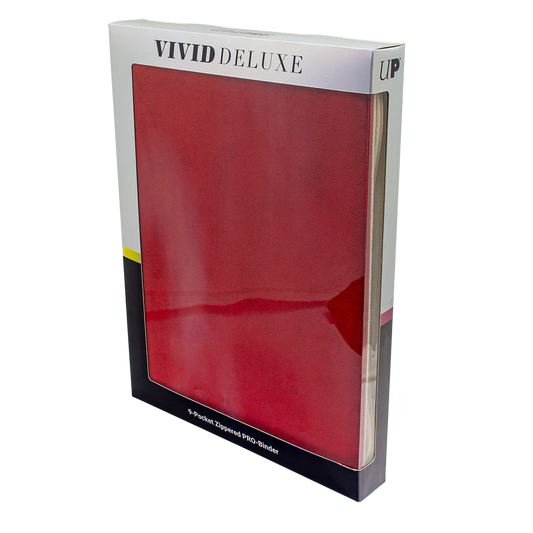 Ultra Pro: Vivid Deluxe 9-Pocket Zippered Pro Binder - Red