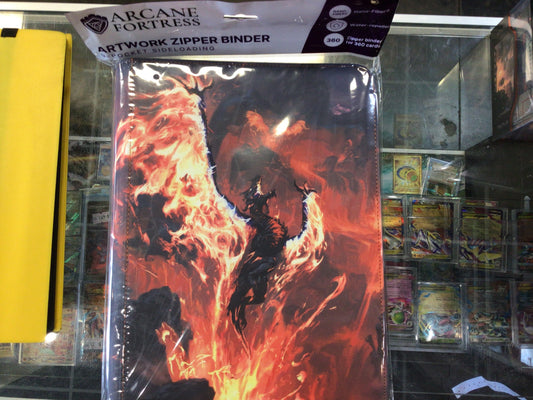 Arcane Fortress: 9 Pocket Sideloader Artwork Zipper Binder - Year of the Dragon Volcanic Rebirth