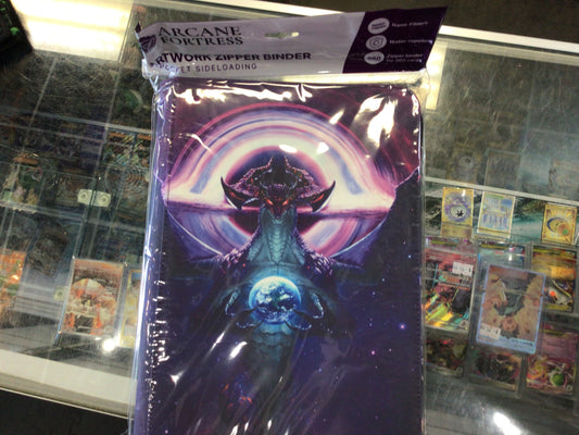 Arcane Fortress: 9 Pocket Sideloader Artwork Zipper Binder - Year of the Dragon Cosmic Genesis