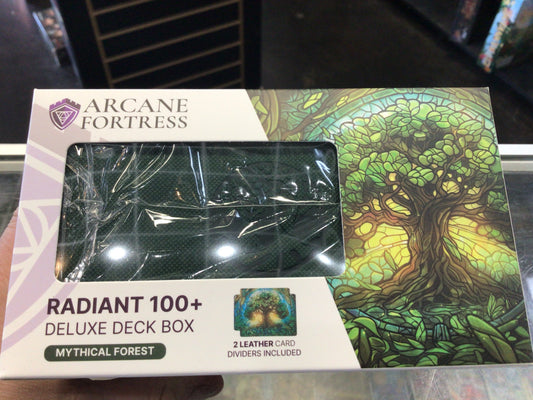 Arcane Fortress: Radiant 100+ Deluxe Deck Box - Mythical Forest