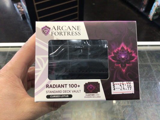 Arcane Fortress: Radiant 100+ Standard Deck Box - Cursed Lotus