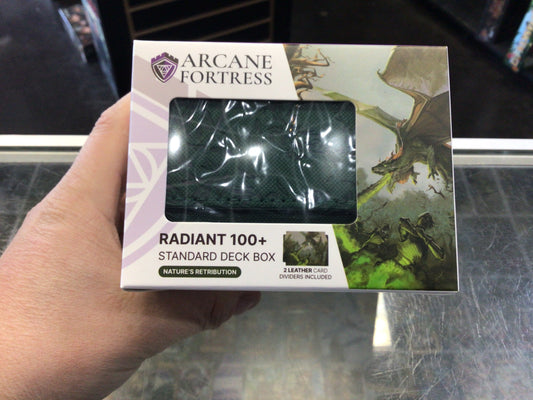 Arcane Fortress: Radiant 100+ Standard Deck Box - Nature’s Retribution
