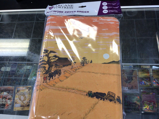 Arcane Fortress: 9 Pocket Sideloader Artwork Zipper Binder - Ukiyo-e Dusk over Edo