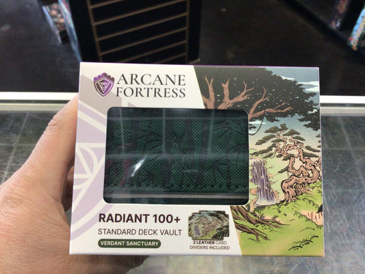 Arcane Fortress: Radiant 100+ Standard Deck Box - Verdant Sanctuary