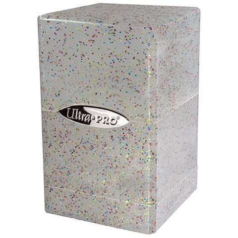 Ultra Pro: Glitter Satin Tower Deck Box - Clear