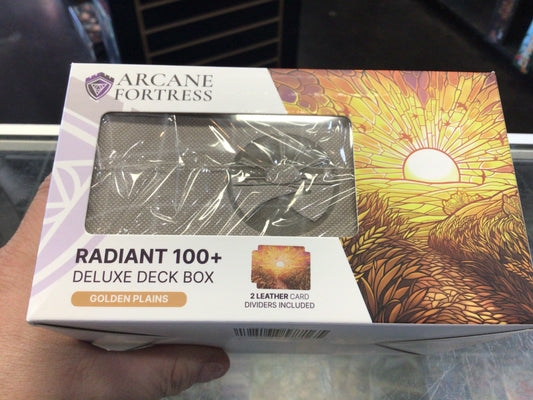 Arcane Fortress: Radiant 100+ Deluxe Deck Box - Golden Plains
