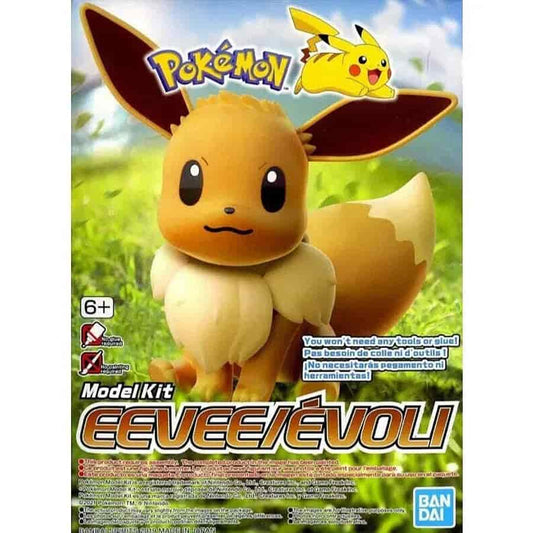 BANDAI HOBBY: QUICK POKEMON MODEL KIT: EEVEE (MODEL 04) (POKEPLA MODEL KIT)