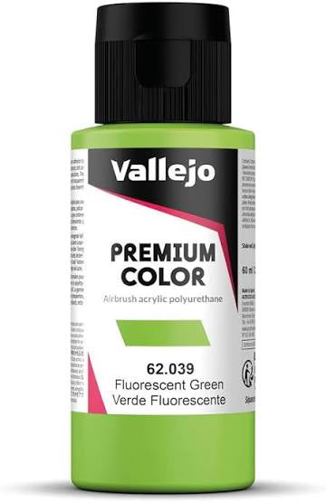 Vallejo Premium Color: Fluorescent Green, 60 ml