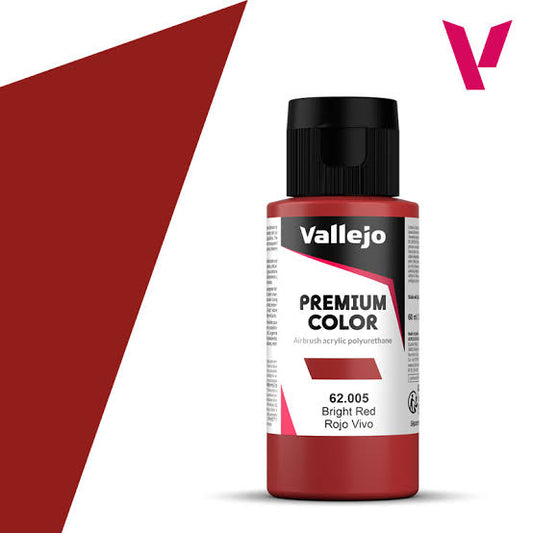 Vallejo Premium Color: Bright Red, 60 ml