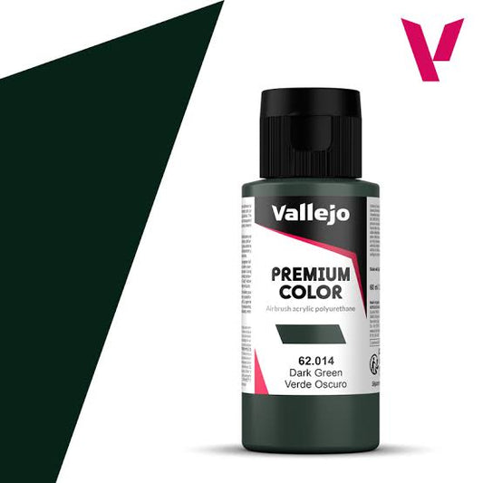 Vallejo Premium Color: Dark Green, 60 ml