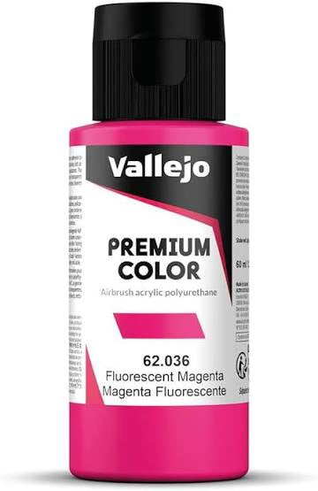 Vallejo Premium Color: Fluorescent Magenta, 60 ml