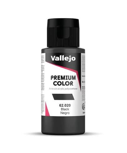 Vallejo Premium Color: Black, 60 ml