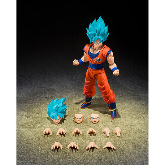 Dragon Ball Figure: Tamashii Nations S.H. Figuarts- Super Saiyan God Son Goku (Blue Power Transcending Limits)