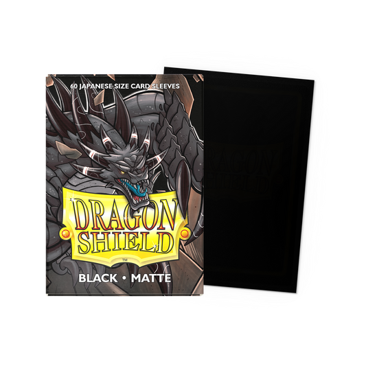 Dragon Shield: Japanese Matte Sleeves - Black