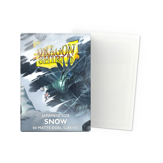 Dragon Shield: Japanese Matte Dual Sleeves - Snow